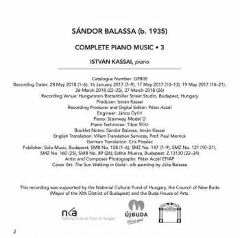 CD Kassai István: Complete Piano Music • 3