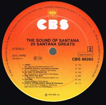 2LP Santana: 25 Hits