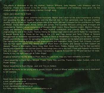 CD Sarah Jane Morris: Love And Pain