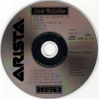 CD Sarah McLachlan: Touch