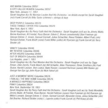 3CD Sarah Vaughan: The Complete Columbia Singles As & Bs - 1949-53