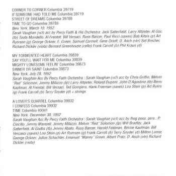 3CD Sarah Vaughan: The Complete Columbia Singles As & Bs - 1949-53