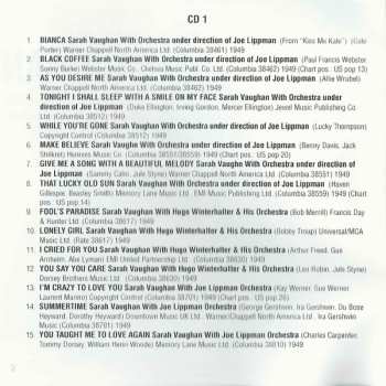 3CD Sarah Vaughan: The Complete Columbia Singles As & Bs - 1949-53