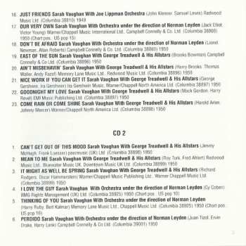 3CD Sarah Vaughan: The Complete Columbia Singles As & Bs - 1949-53