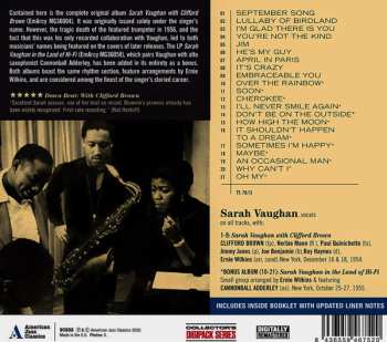 CD Sarah Vaughan: Sarah Vaughan With Clifford Brown LTD