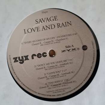 2LP Savage: Love And Rain