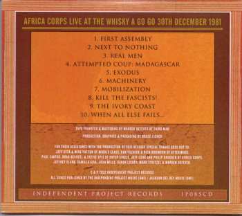 CD Savage Republic: Africa Corps - Live At The Whisky A Go Go - 30th December 1981