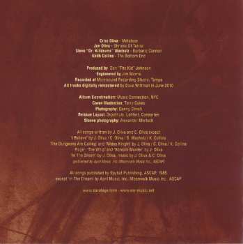 CD Savatage: Sirens & The Dungeons Are Calling - The Complete Session DIGI