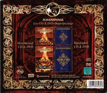 2CD/2DVD/Zestaw pudełkowy Schandmaul: Live CD & DVD Doppelpackage - Hexenkessel & Kunststück