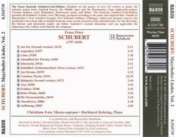 CD Franz Schubert: Mayrhofer-Lieder, Vol. 2