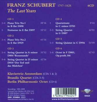 6CD/Zestaw pudełkowy Franz Schubert: The Last Years