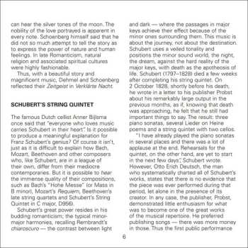 CD Franz Schubert: String Quintet • Verklärte Nacht