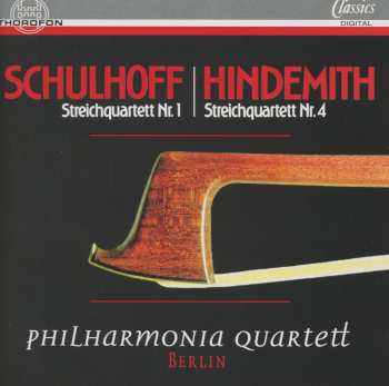 CD Schulhoff / Philharmonia Quartett Berlin: String Qt No 1 / Qt No 5