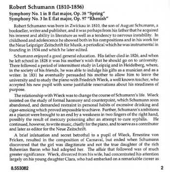 CD Robert Schumann: Symphonies Nos. 1 "Spring" And 3 "Rhenish"