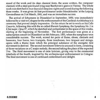 CD Robert Schumann: Symphonies Nos. 1 "Spring" And 3 "Rhenish"