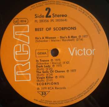 LP Scorpions: Best Of Scorpions