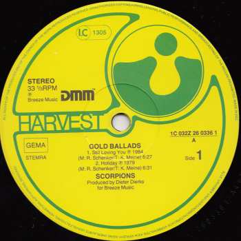 LP Scorpions: Gold Ballads