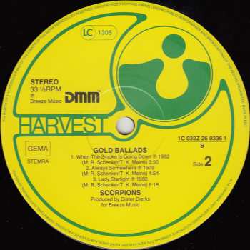 LP Scorpions: Gold Ballads