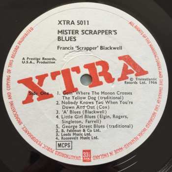 LP Scrapper Blackwell: Mr. Scrapper's Blues
