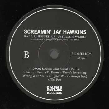 LP Screamin' Jay Hawkins: Rare, Unissued Or Just Plain Weird!