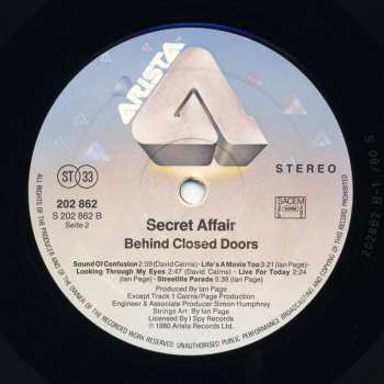 LP Secret Affair: Behind Closed Doors