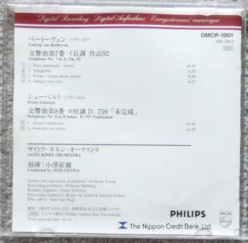 CD Seiji Ozawa: Beethoven Symphony No 7 - Schubert No 8  Unfinished.