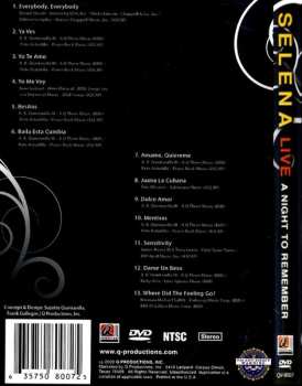 DVD Selena: Live A Night To Remember
