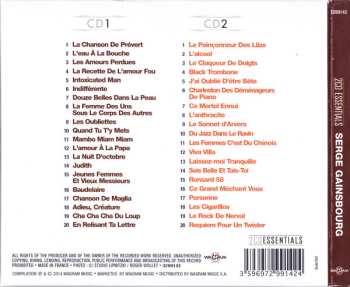 2CD/Zestaw pudełkowy Serge Gainsbourg: 2CD Essentials