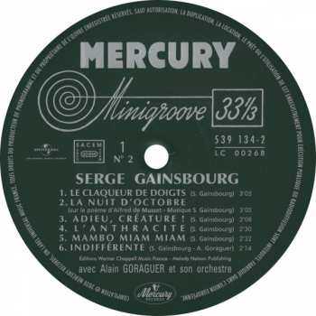 9LP/Zestaw pudełkowy Serge Gainsbourg: Intégrale Des Enregistrements Studio, Volume 1 : 1958-1970  LTD