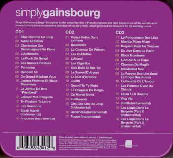 3CD/Zestaw pudełkowy Serge Gainsbourg: Simply Gainsbourg (3 CDs From The Genius Of Chanson)