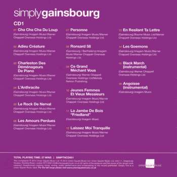 3CD/Zestaw pudełkowy Serge Gainsbourg: Simply Gainsbourg (3 CDs From The Genius Of Chanson)