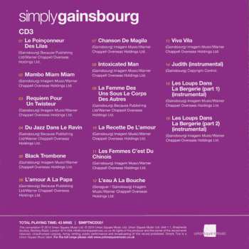 3CD/Zestaw pudełkowy Serge Gainsbourg: Simply Gainsbourg (3 CDs From The Genius Of Chanson)