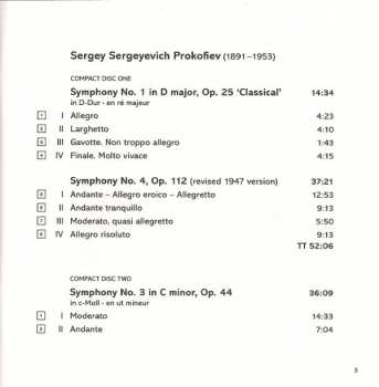 4CD/Zestaw pudełkowy Sergei Prokofiev: The Complete Symphonies