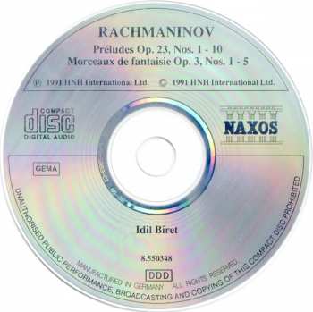 CD Sergei Vasilyevich Rachmaninoff: Préludes Op. 23 / Cinq Morceaux De Fantasie, Op. 3