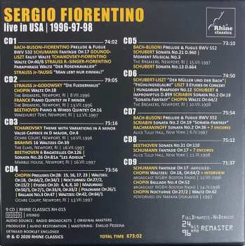 9CD/Zestaw pudełkowy Sergio Fiorentino: Live In USA 1996-97-98