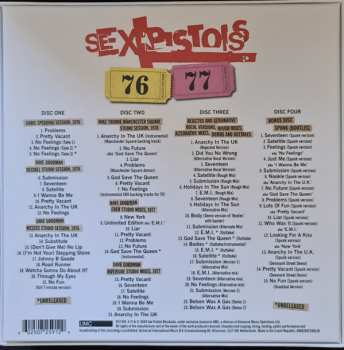 4CD/Zestaw pudełkowy Sex Pistols: 76-77 LTD