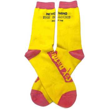 Merch Sex Pistols: The Sex Pistols Unisex Ankle Socks: Nmtb (yellow) (uk Size 4 - 7) 36 - 42