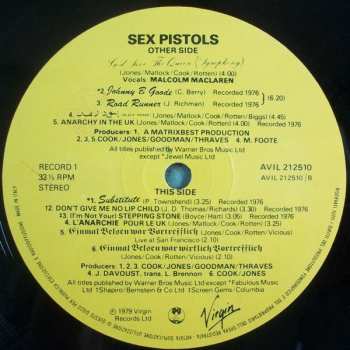 2LP Sex Pistols: The Great Rock 'N' Roll Swindle