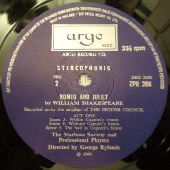 4LP/Zestaw pudełkowy William Shakespeare: Romeo and Juliet