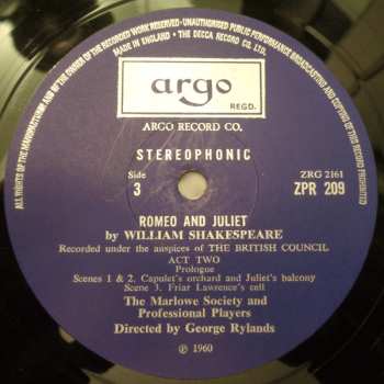 4LP/Zestaw pudełkowy William Shakespeare: Romeo and Juliet