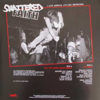 LP Shattered Faith: I Love America 1979 - 1981 Recordings LTD