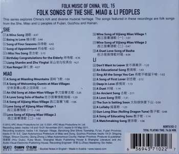 CD She: Folk Songs Of The She, Miao & Li Peoples