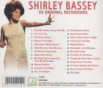 CD Shirley Bassey: 25 Original Recordings