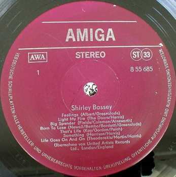 LP Shirley Bassey: Feelings