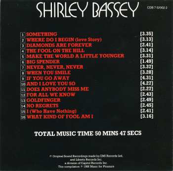 CD Shirley Bassey: The Singles