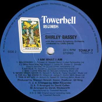 LP Shirley Bassey: I Am What I Am