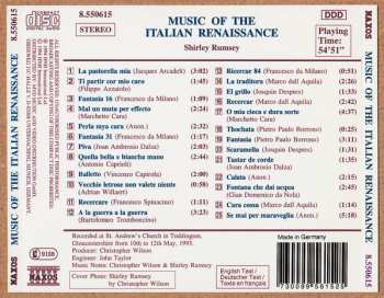 CD Shirley Rumsey: Music Of The Italian Renaissance