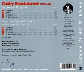 CD Dmitri Shostakovich: Symphony No 15 / Cello Concerto No 1