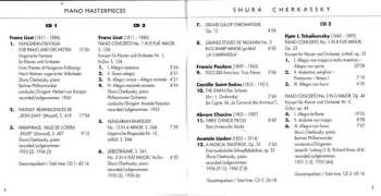 10CD/Zestaw pudełkowy Shura Cherkassky: Piano Masterpieces