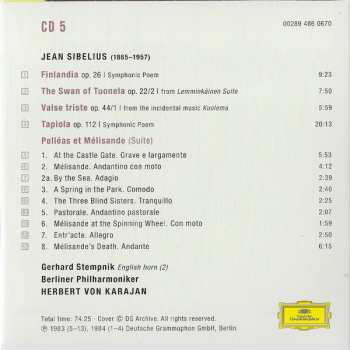5CD/Zestaw pudełkowy/Blu-ray Herbert von Karajan: Karajan Sibelius: Complete Recordings On Deutsche Grammophon